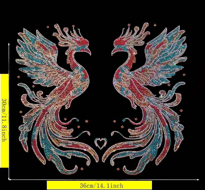 

High Quality New Design Rhinestone Patch European American Fashion Iron On Patches DIY Premium Clothing Accessories