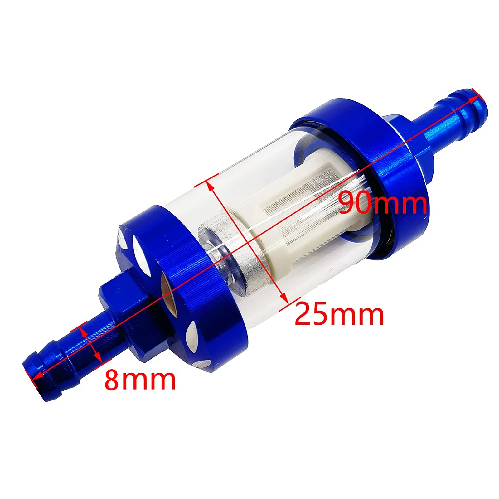Universal Motorcycle Fuel Filter 8mm Engine Inline Carb CNC Gasoline Fuel Gas Filter Motor Oil Filters Off Road ATV Accessories image 3