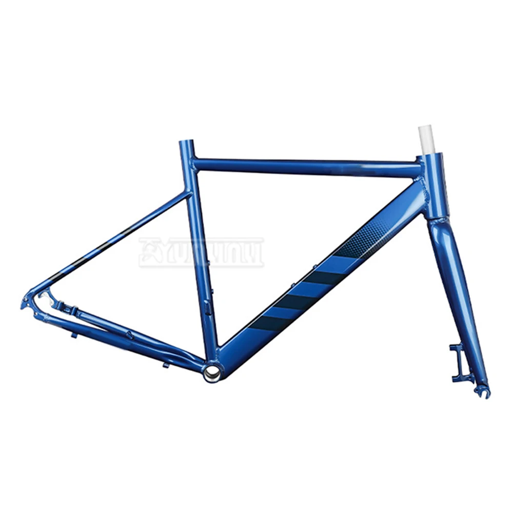 Quick-release bucket axle road bike frame disc brake XL6061 aluminum 700c watermelon bike frame