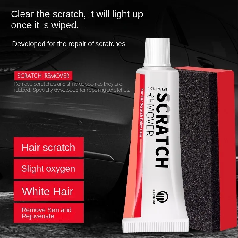 Car Scratch Repair Agent Scratch Remover Sponge Car Vortex Remover Scratch Repair Polishing Care Kit 1 Set of Tools Car Parts