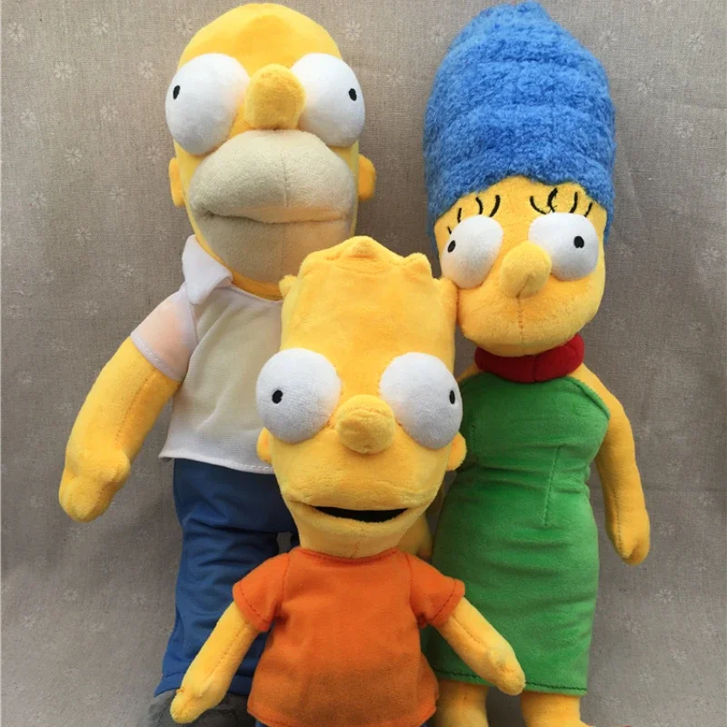 Assen-Muñeca de peluche de Los Simpsons para niños, juguete de animación periférico, juguetes cómodos, regalo de cumpleaños y Navidad, novedad de 2024