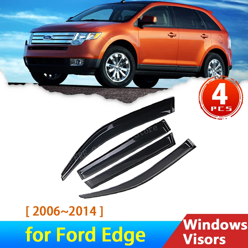 

Car Side Window Deflektor for Ford Edge 2013 Accessories 2006~2014 2008 Deflectors Rain Eyebrow Guards Sun Visor Protector Cover