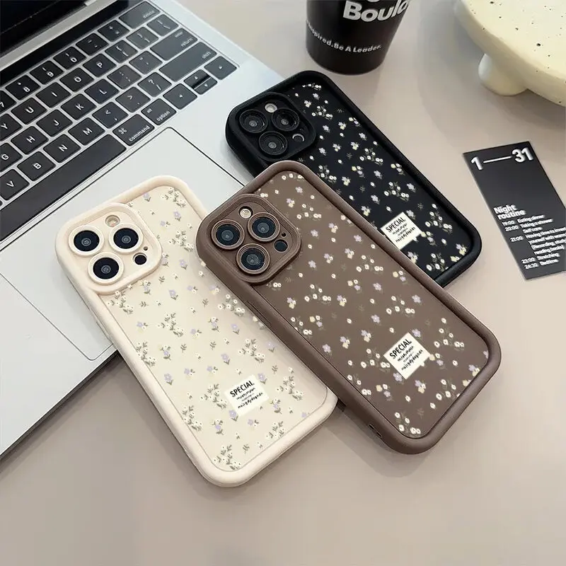 White Small Fragments Phone Case For OPPO Reno 12F 11F 10 5G 11 12 Pro 8T 6 8 Reno 7 4G 5 6 Lite A79 A78 A58 A77 A57 A98 A38 A18