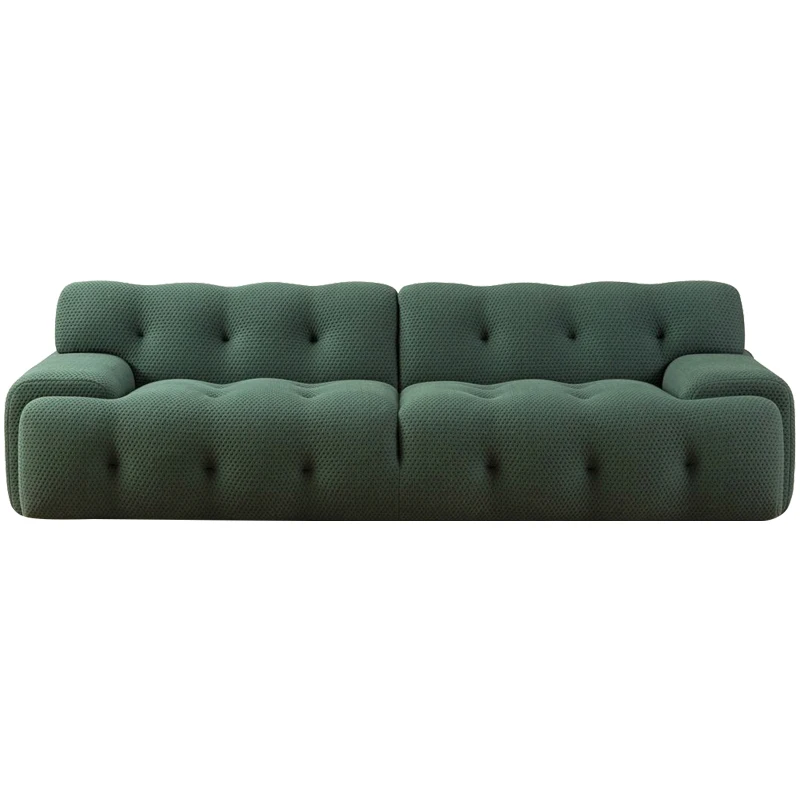 Italian new modern fabric sofa Nordic simple online celebrity in-line zipper sponge high-density sofa