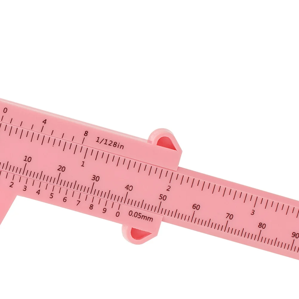 Calibro di misurazione del righello per sopracciglia in plastica a doppia scala per la mappatura precisa delle sopracciglia Strumento di trucco riutilizzabile Modellatura portatile delle sopracciglia