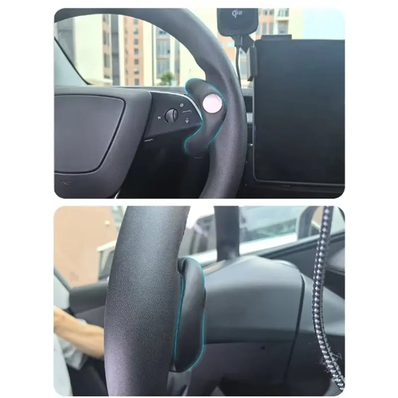【Top Store!!】 For Tesla New Model Y Juniper Model 3 Highland 2024-2026 Compatible Steering Wheel Power Booster Spinner Knob Safe