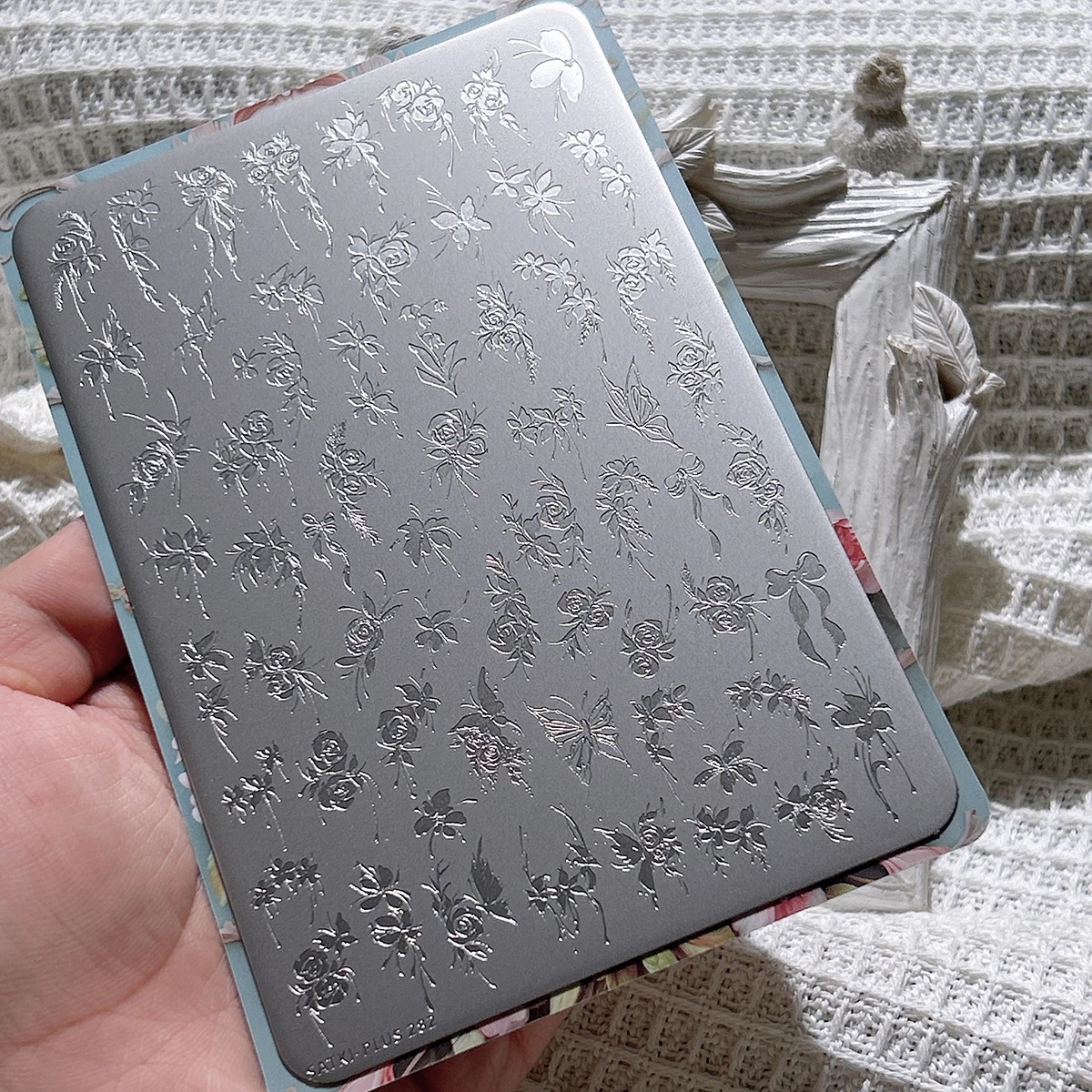 

Nail Art Stamping Plate for Beginners, No Hand Painting Required, High-Quality Stamping Templates with Plant, Flower, Orchid, Lily of the Valley, Rose Patterns, Nail Decoration Stamping Plate, Transparent Silicone Stamp, Nail Art Tool, Quick Nail Art Tech