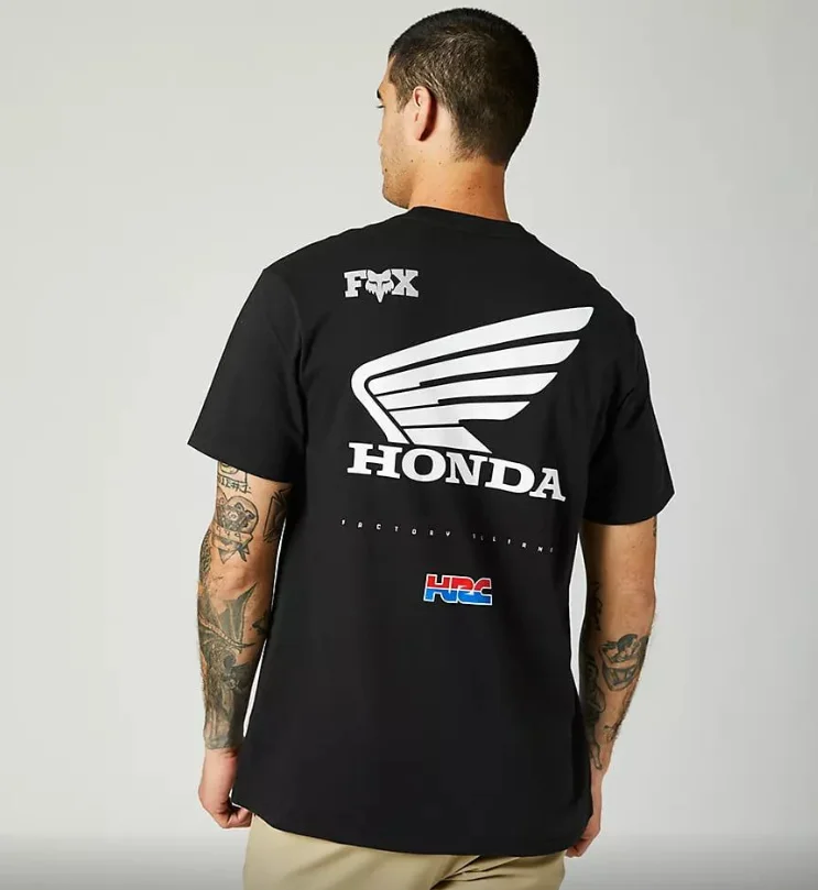 

Honda fox hrc men's t-shirt streetwear casual summer graphic t-shirt motorcycle t-shirt