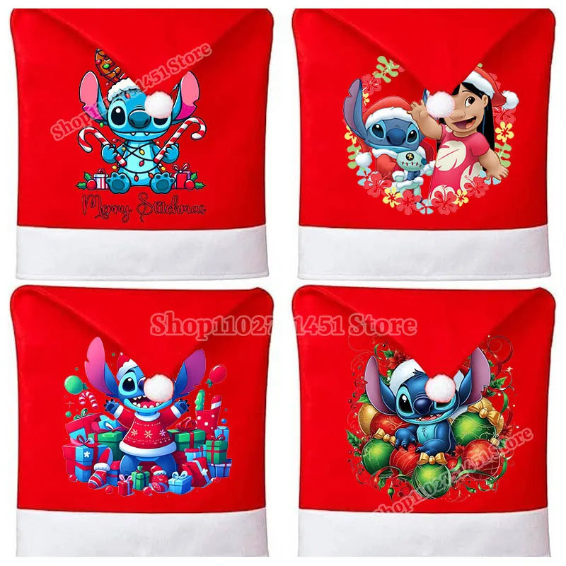 Disney Stitch Print Slipcover for Chair Christmas Room Decor Lilo Stitch Home Party Decoration Cartoon Print Cute Chair Cover