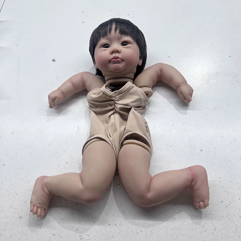19inch Reborn Doll Kit Lali Unfinished Already Paited DIY Parts with Cloth Body and Eyes