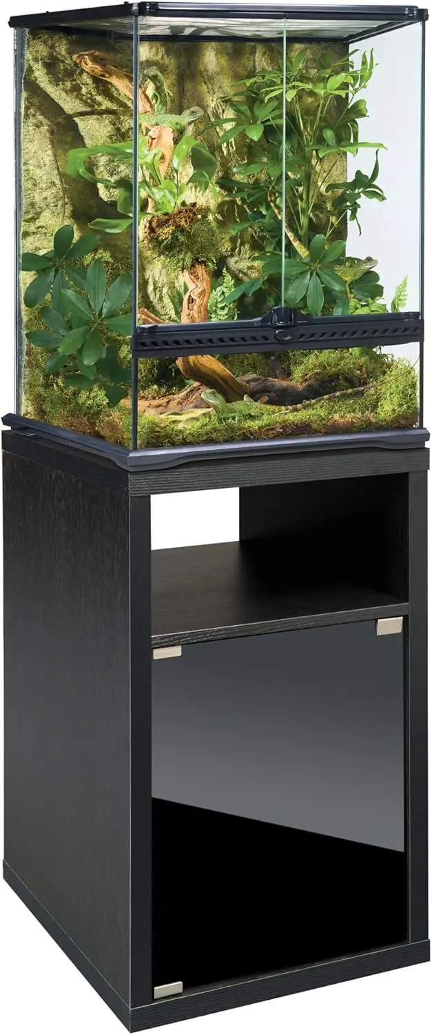 Terrarium Cabinet Small Reptile and Amphibian Terrarium Stand Measures 17.88 W x 17.88 D x 27.75 H Inches