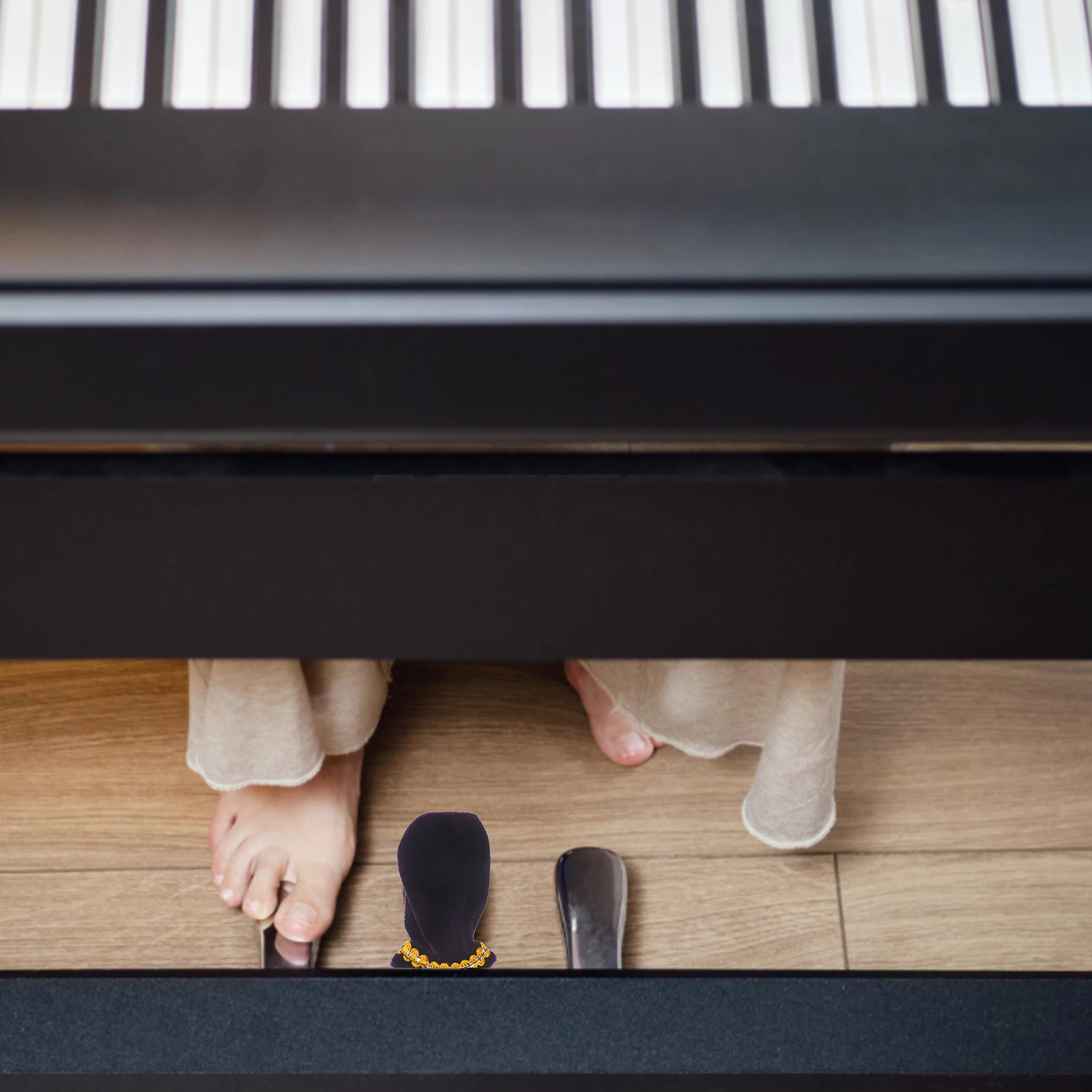 

6pcs Piano Pedal Covers Premium Anti-Dust Scratch Resistant Elastic Fit Protective Sleeves For Keyboard Instruments Accessories