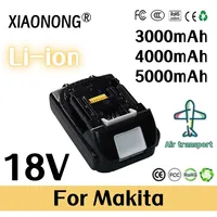 18V Rechargeable Battery 3.0/4.0/5.0Ah Replacement Battery for Makita BL1830 BL1860 Power Tool Battery