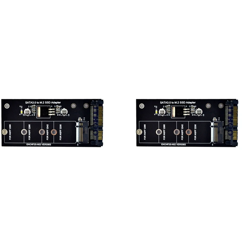 2X M2 NGFF SSD к SATA 3,0 2,5 & rdкво, M.2 SSD адаптер преобразователь Райзер карта для ПК ноутбука дополнительная карта до 6Gps