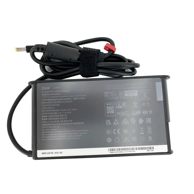 Slim Tip 20V 230W AC Adapter For LENOVO THINKPAD T15g G2 RTX 3070 Power Supply