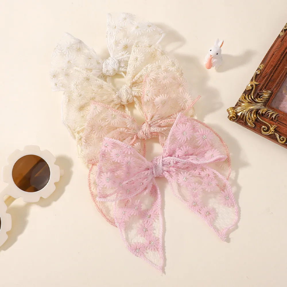 4 قطعة/المجموعة جميل الدانتيل مطاطا العصابات الشعر Bowknot للنساء الفتيات شريط مطاطي الشعر الحبال ذيل حصان حامل طفل إكسسوارات الشعر