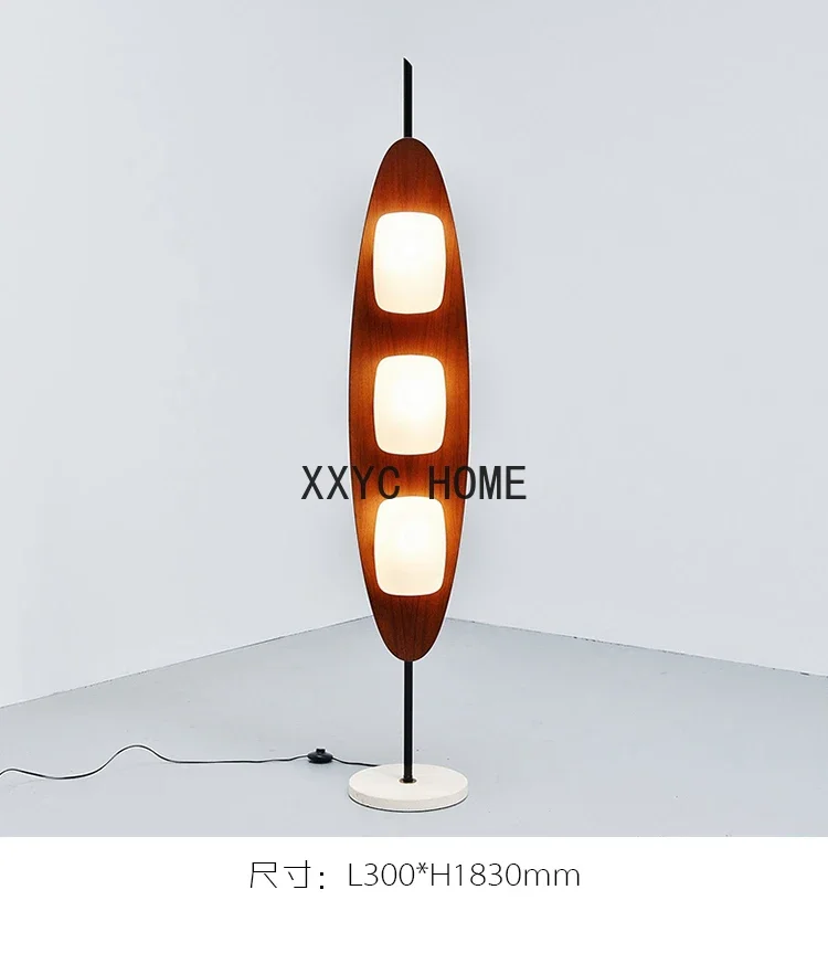 Living Room Scagliola Floor Lamp Post-Modern Japanese Bedroom Study Vertical Lamp