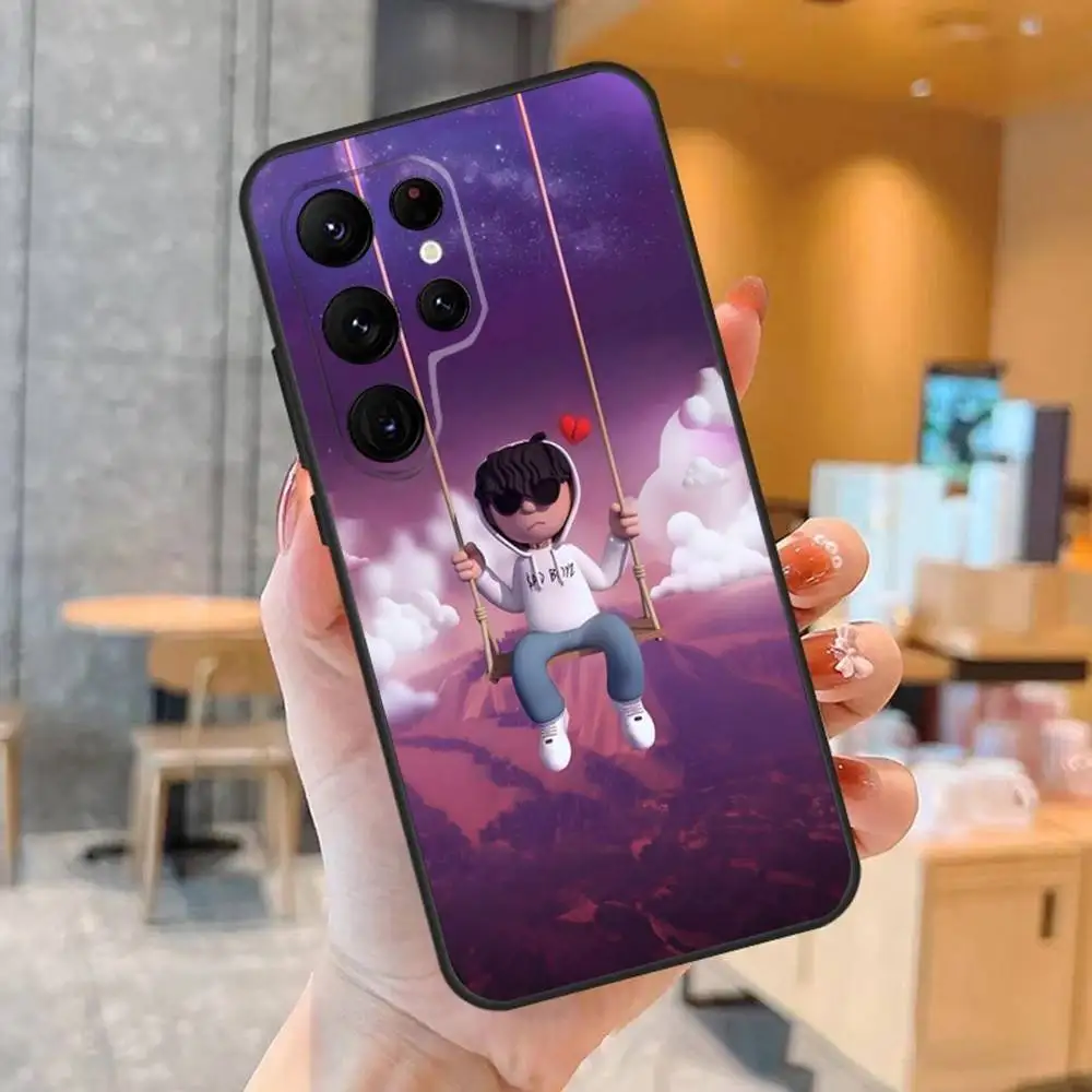 Capa de telefone Singer Junior H Sad Boyz para Samsung S25, S24, S23,22,21, Ultra, Pro, S10, S30Plus, 20lite Capa preta