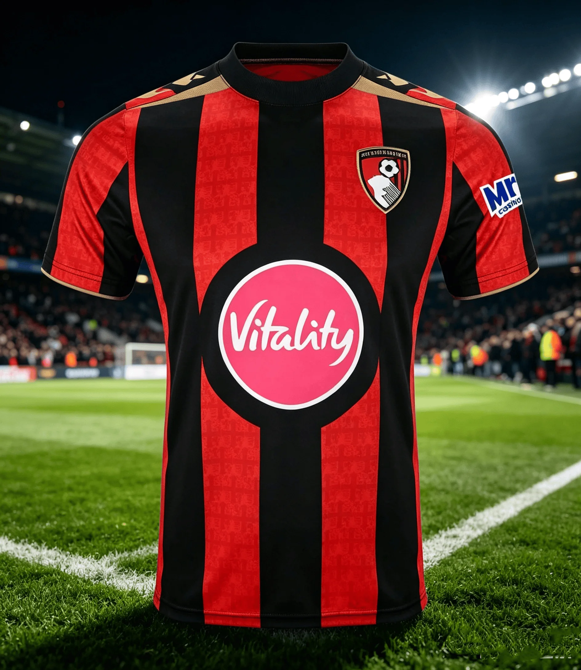 AFC Bournemouth 2026-27 Fußball-Trikot Heimtrikot 2026 Sommer Herren Atmungsaktives Schnelltrocknendes Shirt Y2K Fußballtrikot – Detail 3