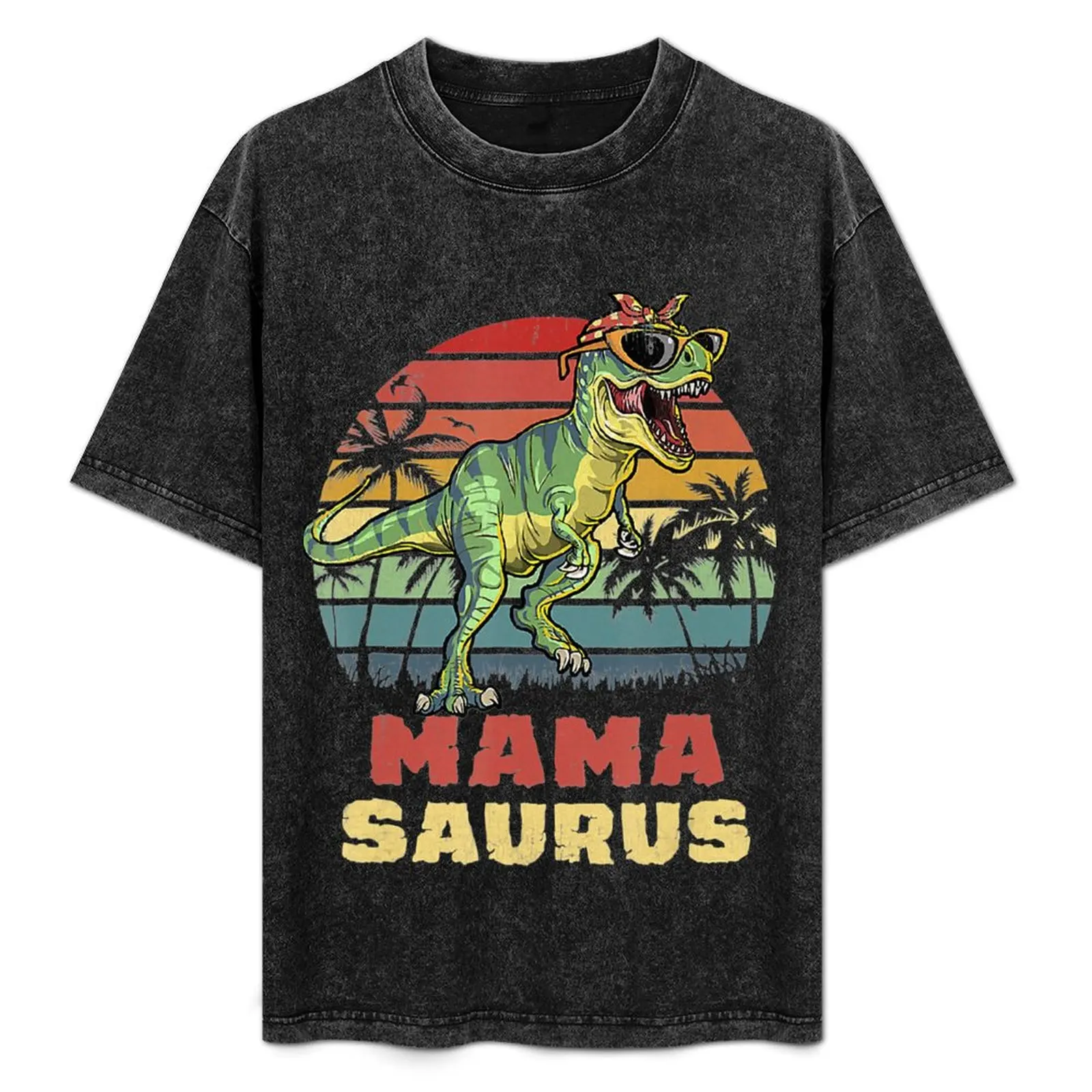 Mamasaurus T Rex Dinosaur Mama Saurus Mothers Day T-Shirt Casual Daily Graphic Tee