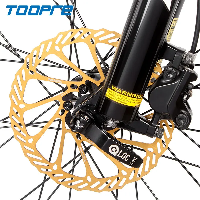 TOOPRE G3/HS1 160mm 180mm Mountain Bike Gold Brake Disc High Strength Stainless Steel 6 Hole Mountain Bike Accessories