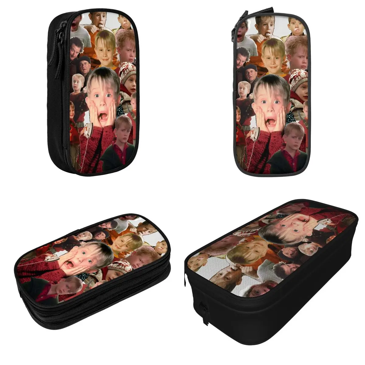 Home Alone Macaulay Culkin Collage Pencil Case Kevin Comedy Pencil Pouch Pen Girl Boy Big Capacity Bag School Gifts Stationery