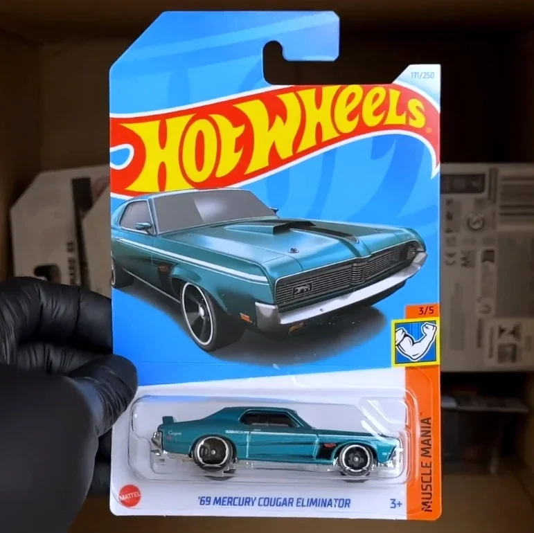 Original Hot Wheels 1/64 69 mercury cougar eliminator Diecast Alloy Model Carro Children  Gift