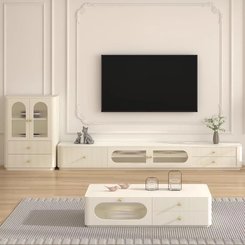 

White Stand Tv Cabinet Wooden Home Television Storage Tv Cabinet Dressers Luxury Muebles Para Hogar Living Room Furniture