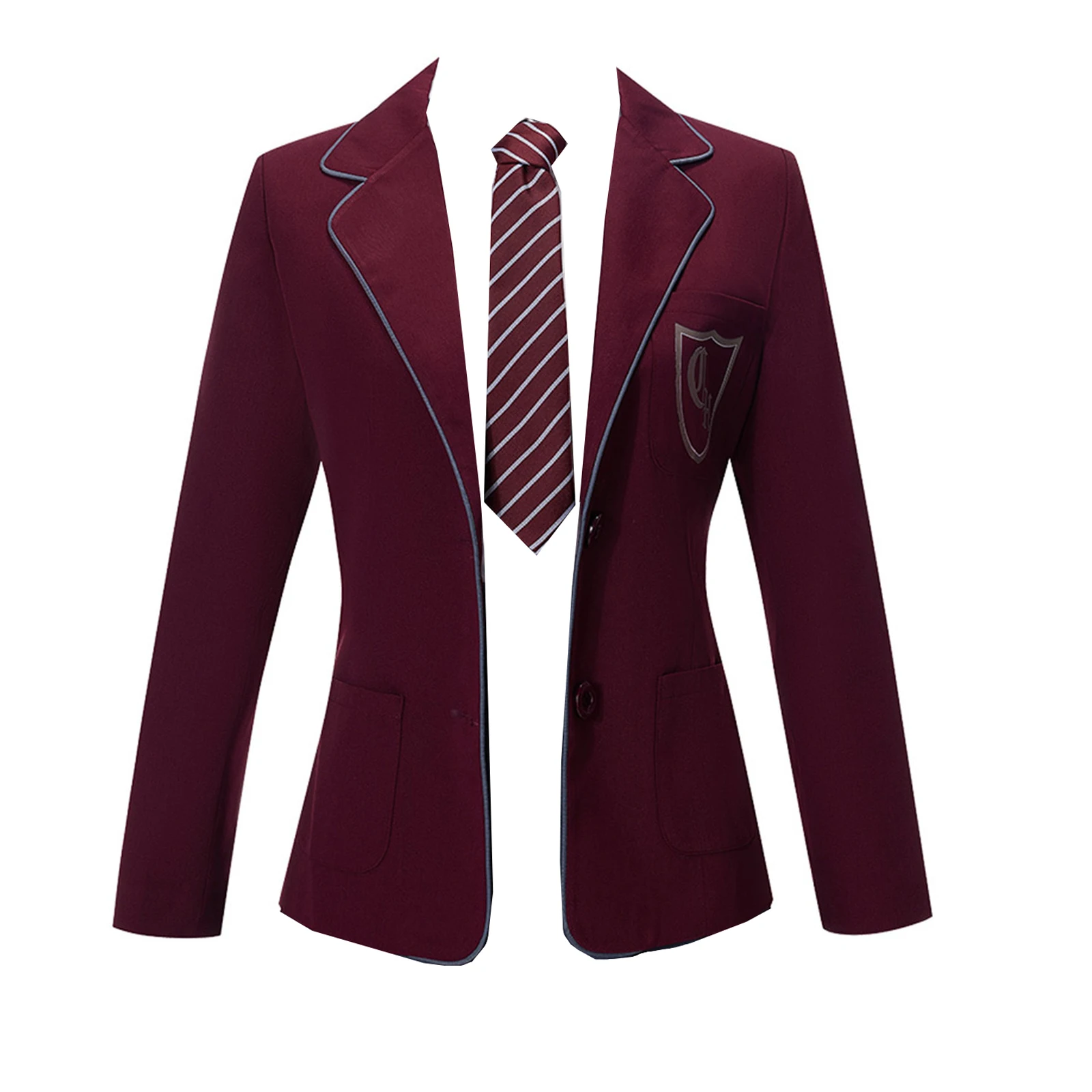 

Women Girls Roald Dahl’S Matilda Cosplay Costume Red School Uniform JK Skirt Tie Suit Outfits for Halloween Party