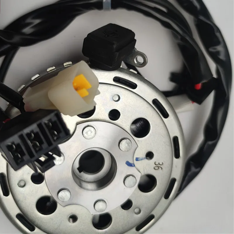 دوار الجزء الثابت للملف 150GT - LX150T-29 Magneto، أجزاء محرك سكوتر KS150، أداء عالي، متين ومثالي لسيارتك