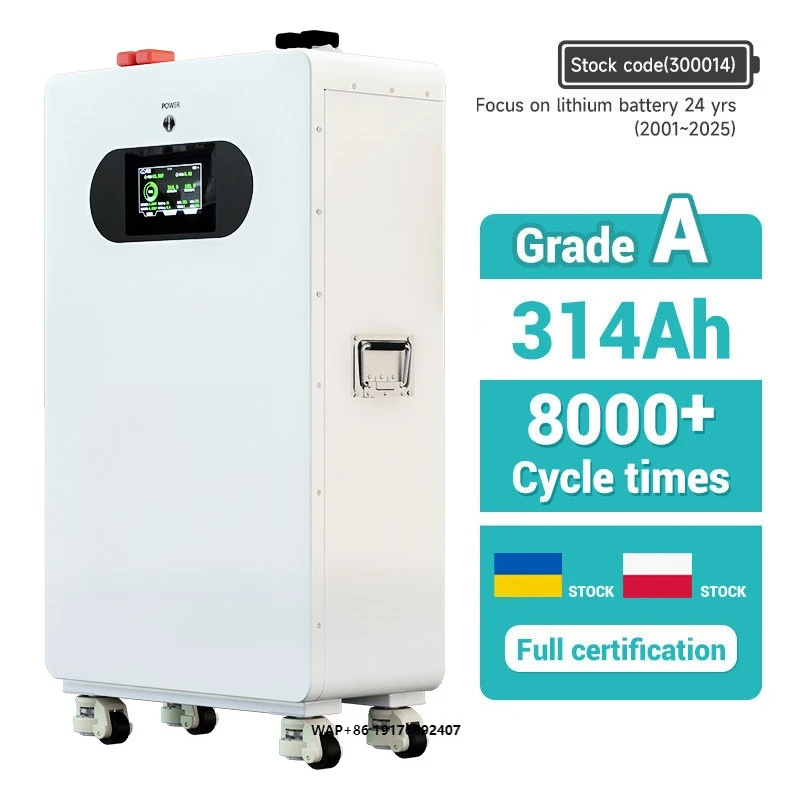 

В наличии ЕС 16 кВтч 51,2 В314 Ач 2 А Активное выравнивание 200 А JK V19 Система хранения энергии BMS Встроенный активный балансир 5 А