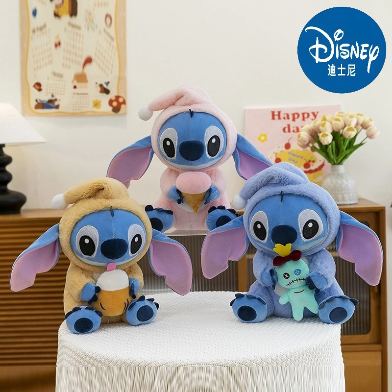 

Disney New Product Wearing Hat Stiltie Hugged Little Gold Stiltie Hugged Ice Cream Plush Doll Home Decoration Best Birthday Gift