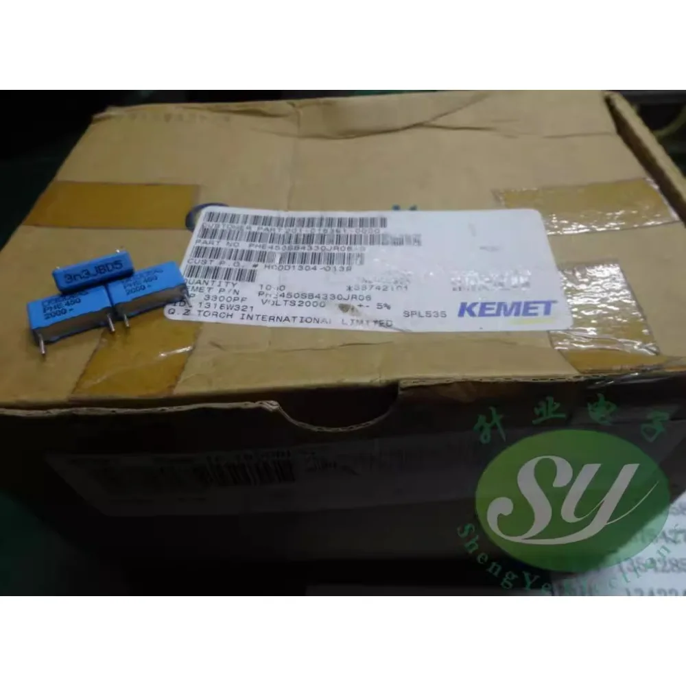 10 個 PHE450 0.0033uf/2000v 3.3nf 3n3 3300pf 332 真新しい 15 ミリメートルフィルムコンデンサ
