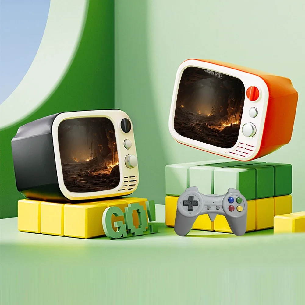 ใหม่Retro Nostalgicคอนโซลเกมทีวีเครื่องเล่นวิดีโอเกมหน้าจอHD 3.5 นิ้วคู่ไร้สายGamepad 740 + เกมสําหรับของขวัญเด็ก