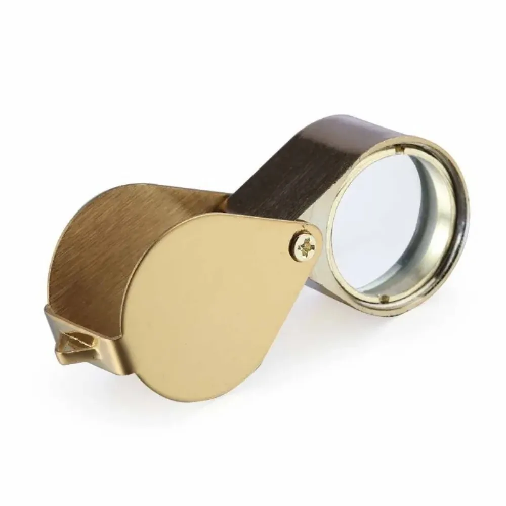 Imagem -03 - Metal Folding Handheld Lupa 30x Lupa Jóias Comerciais Diamante Identificação Antique Disponível por Atacado