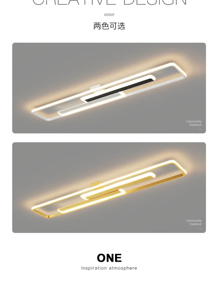 Modern Minimalist Long Corridor Ceiling Lamp Simple Household Entrance Porch Balcony Lights Led Cloakroom Light