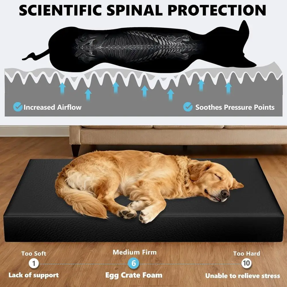 Thick Waterproof PU Leather Pet Bed for Cars, Non-Slip & Washable Back Seat Extender - Suitable for SUVs, Sedans & Trucks (51x23