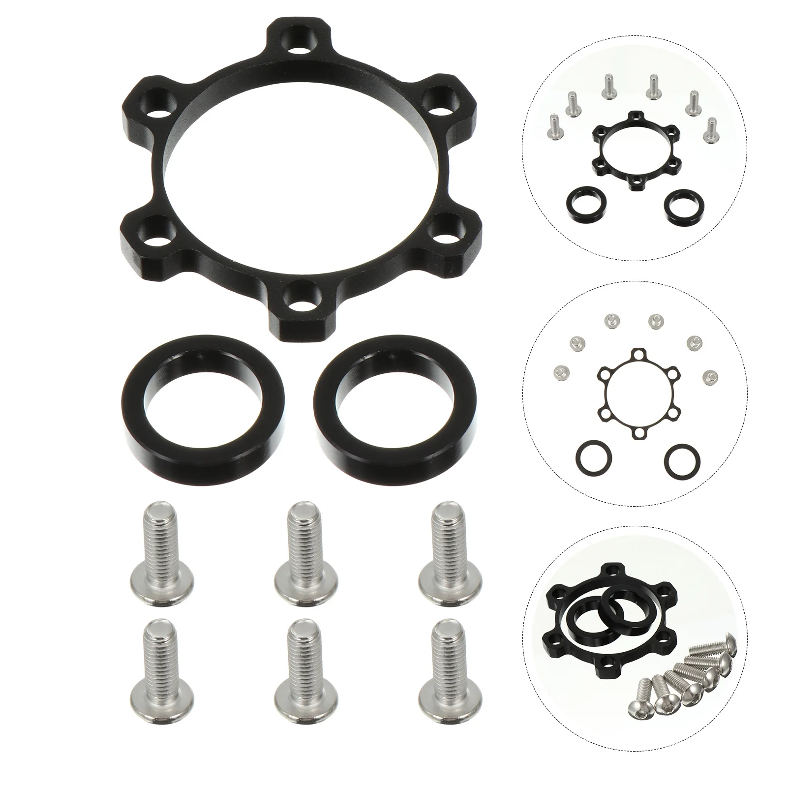 

1Set Bicycle Disc Brake Mount Conversion Washer Strong Structure Wide Application Bike Supplies Bike Spacers Hub Spacers