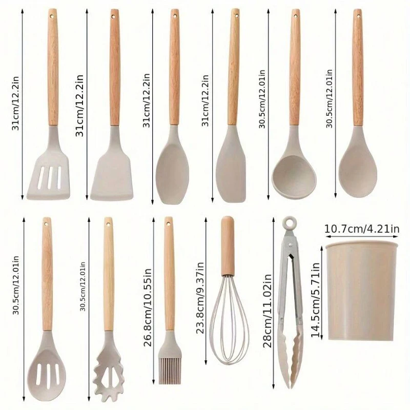 12-Piece Silicone Utensil Set 6