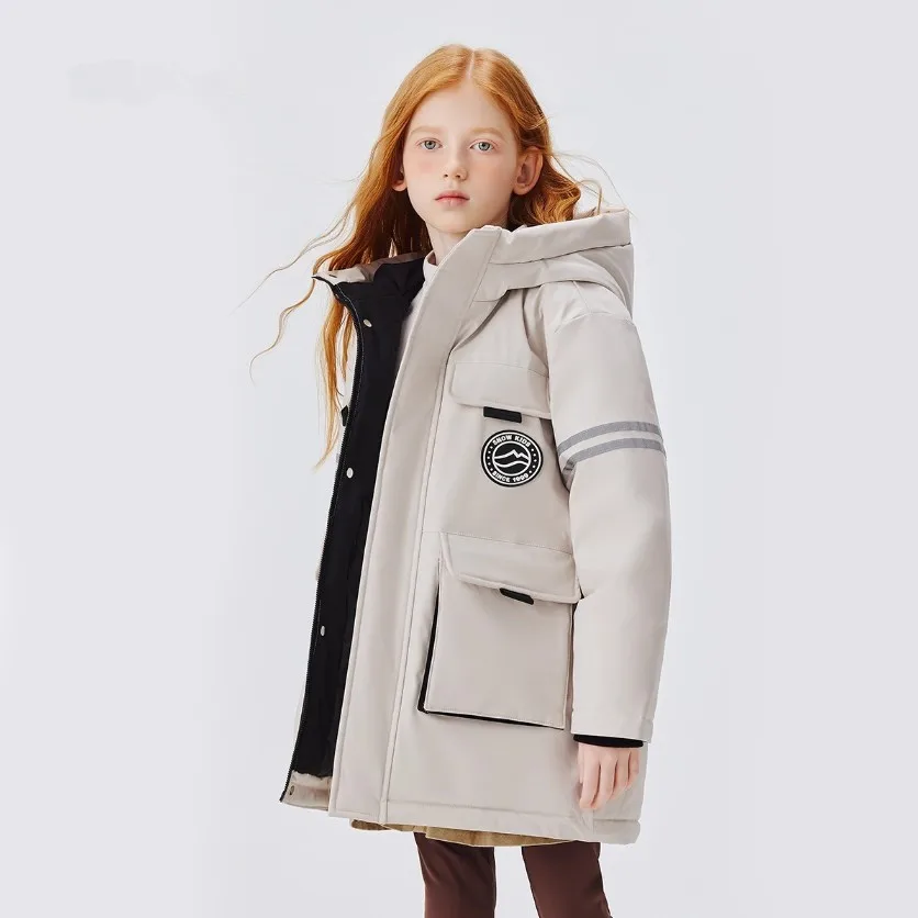 Boys' Down Jacket 2025 New Winter Clothes Windproof Waterproof Thickened And Warm Down jacket For Boys Girls A4813