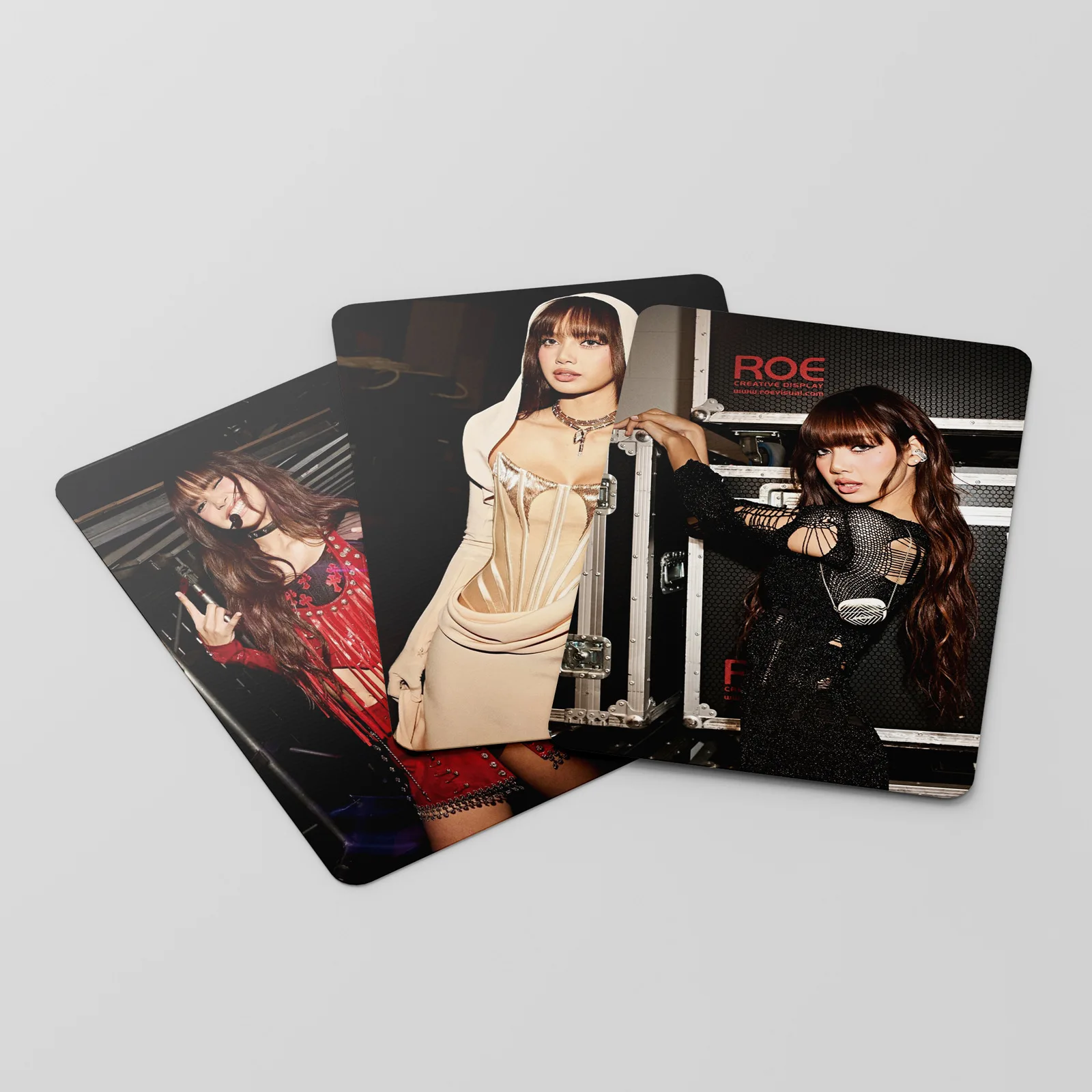 55pcs Kpop LISA NEW WOMAN Random LOMO Card Peripheral Double-sided Special Photocards Fans Collection Commemorative Cards