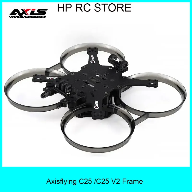 

Axisflying C25/C25 V2 Carbon Fiber FPV Drone Frame Kit 2.5inch Cinewhoop Support O3 Air Unit RC Freestyle Drone