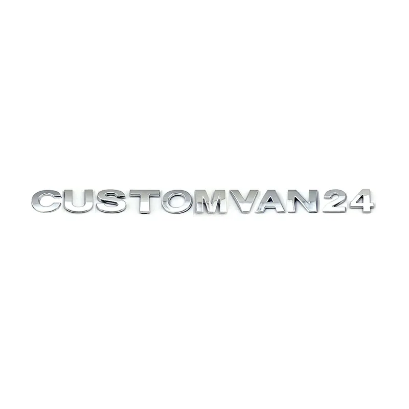 Chrome Color 25mm Car Letter Customvan 24 Logo Emblems