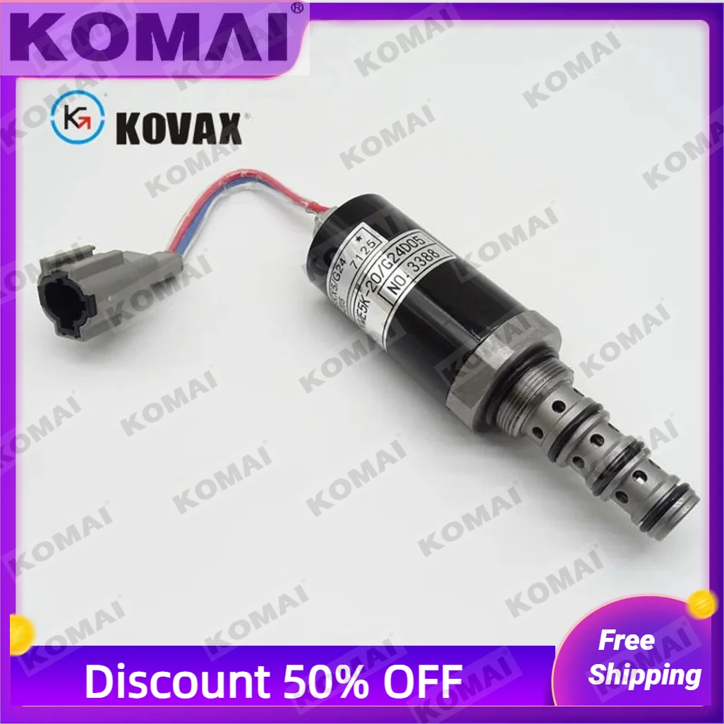 

KWE5K-20/G24D05 excavator rotary solenoid valve hydraulic pump solenoid valve HD820 HD1023