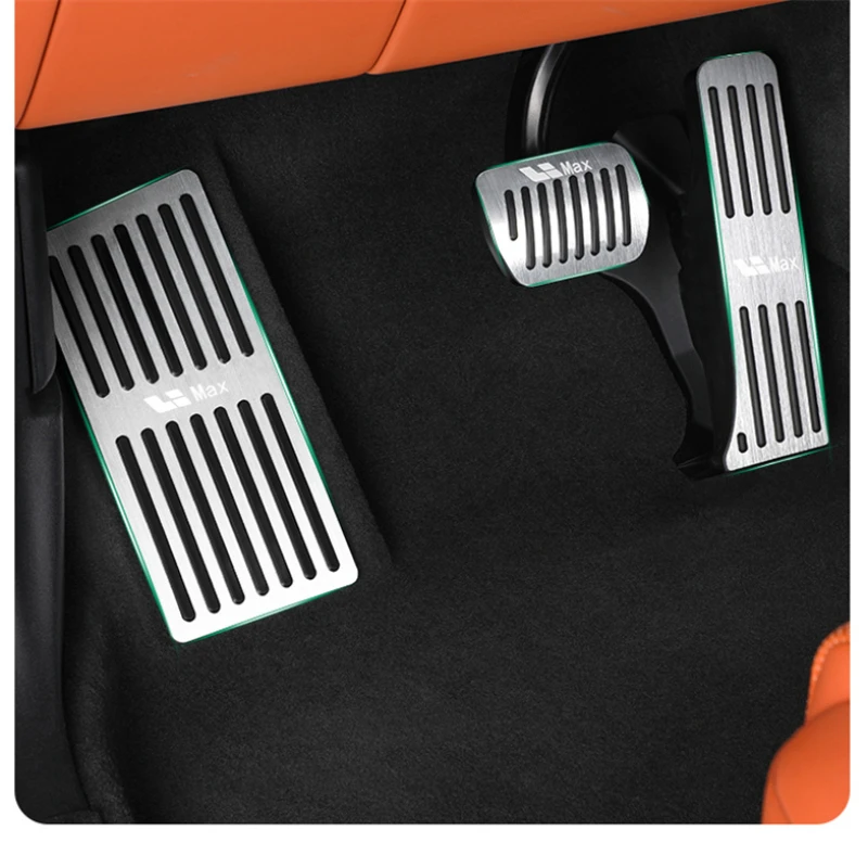 

For Li Lixiang L7 L8 L9 2022 2023 Car Interior Gas Brake Panel Cover Sticker Aluminium Alloy Modification Auto Accessories