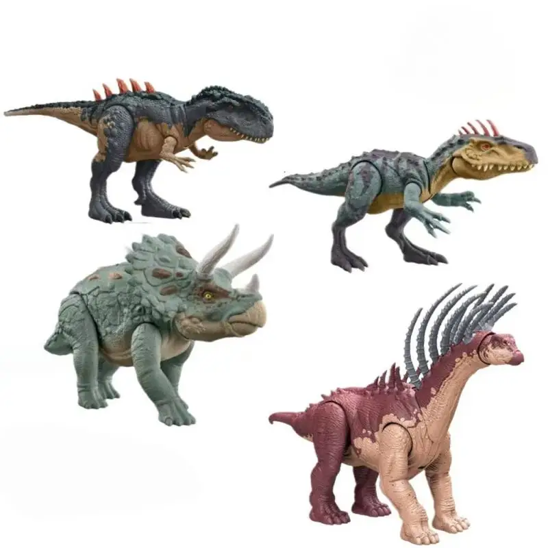 

Hot Sale [In Stock] Authentic Mattel Dinosaur Jurassic World Tracking Dinosaur Series Mapdragon Triceratops Toy Hlp23 Gift