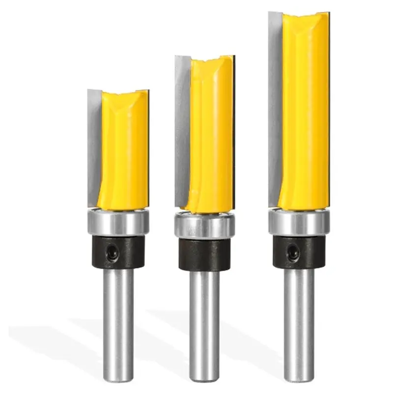 

SYW-For Woodworking D16 Pattern Bit Router Bit 8MM Shank Milling Cutter 3Pcs For Wood Face Mill Carbide End Mill