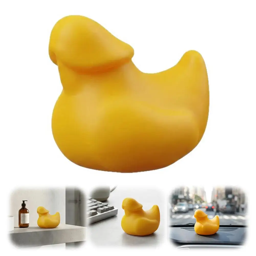 Ornamento de Pegadinha Engraçada, Presente de Pegadinha Hilariante, Decoração de Mesa de Escritório, Mini Estatuetas de Pato para Interiores de Carros e Mesas de Escritório