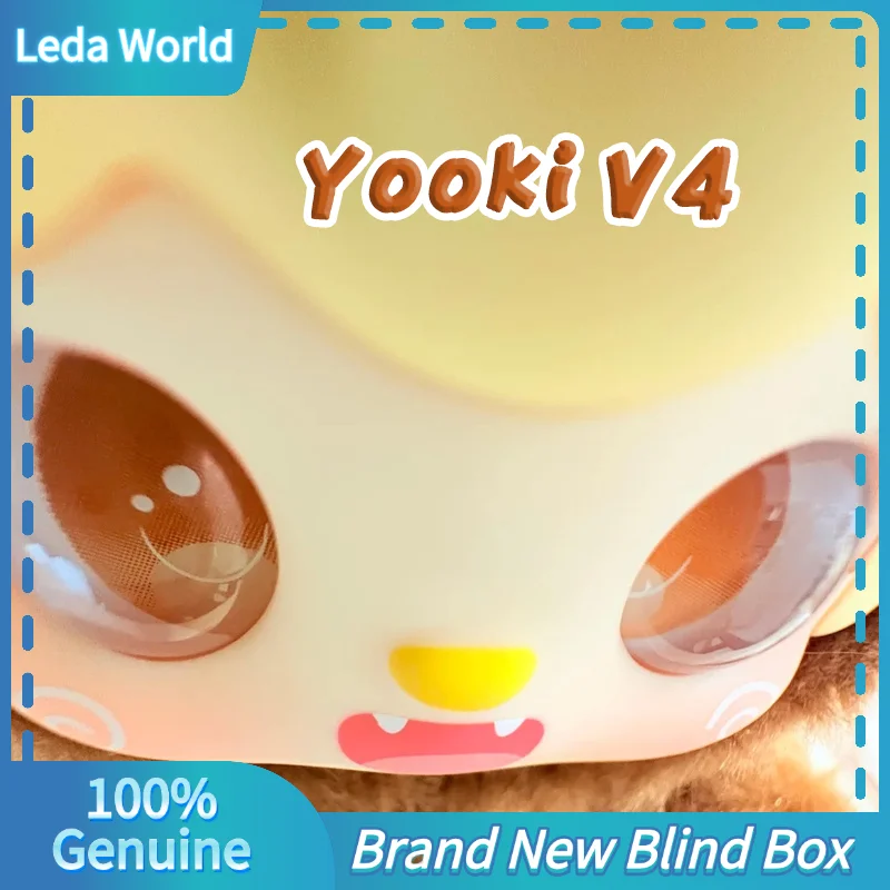 

100% натуральная плюшевая игрушка Yooki V4 Take A Bite Of Bear Blind Box Series, милый кулон, украшение для рабочего стола, аниме, мультяшная кукла, игрушка для девочек, подарки