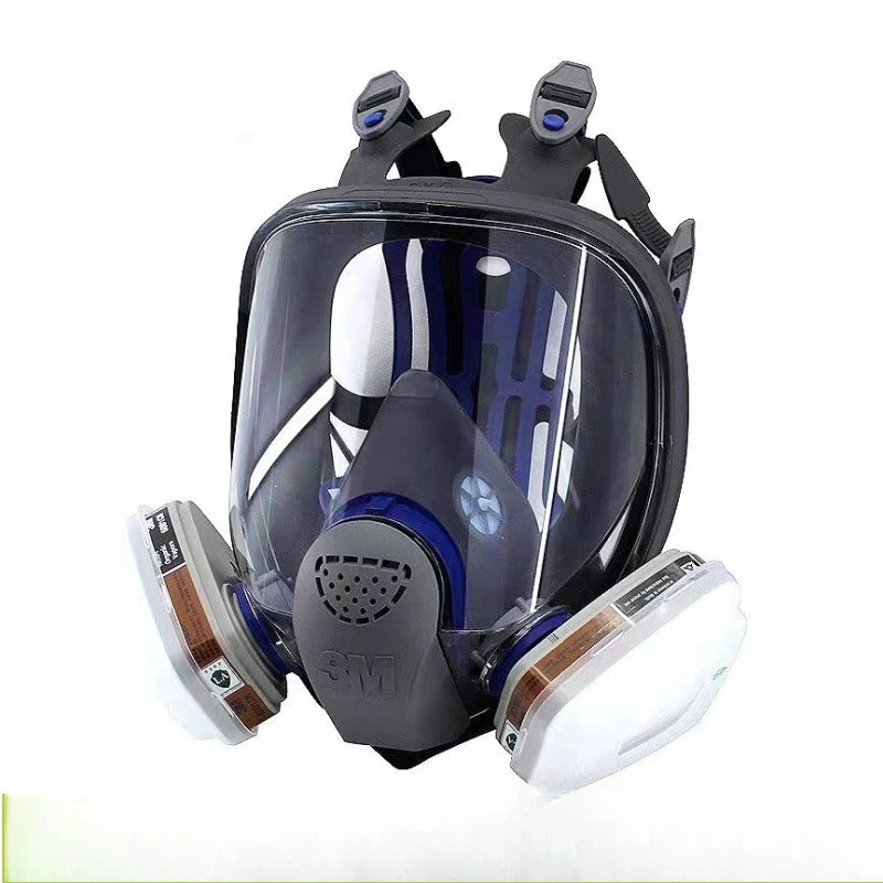 

Gas mask, dust and gas seven-piece set, chemical spray paint protective mask FF-400 silicone half mask